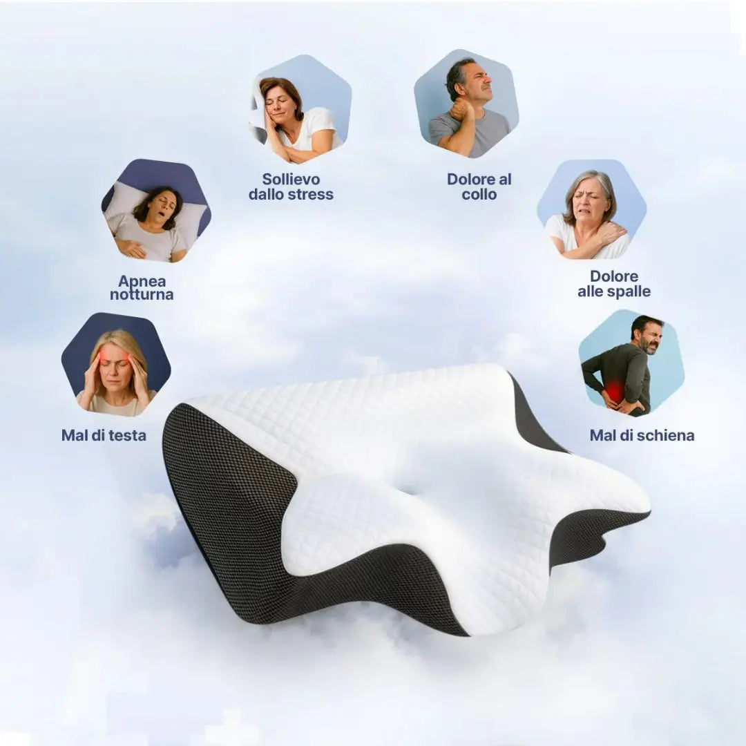 OrthoSleep™ - Cuscino Cervicale in Memory Foam